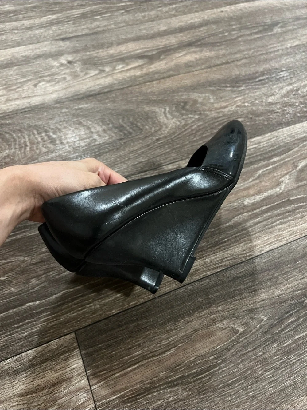 Dexflex Comfort Classic Black Women's Wedge Pump - Sleek Everyday Heel US 5 / 35